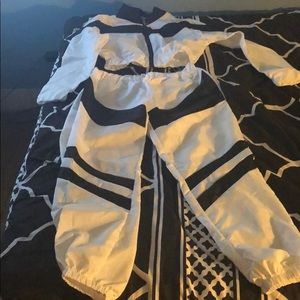 Two piece track suit